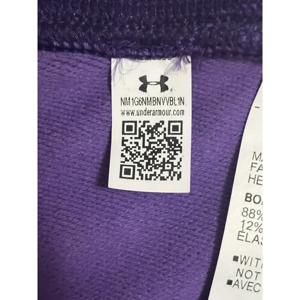 Under Armour Girls Purple Printed Ankle Leggings 12-13 Years 1366855